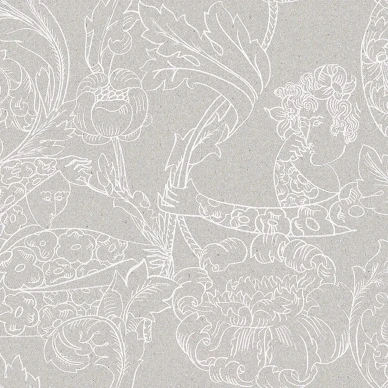 Floral Dream harmaa kukkatapetti Borastapeterilta 2066 image