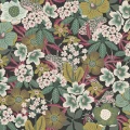 Kvackstepp vihrea monivarinen kukkatapetti Borastapterilta 2088