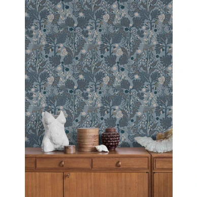 Borastapeterin Turgras sininen kukkatapetti 2091 image