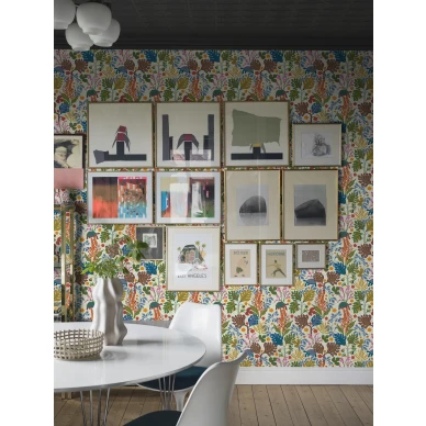 Keittion tapetti Turgras varikkaalla lehdella Borastapeterilta 2092 image