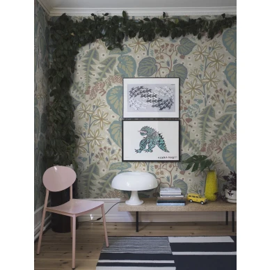 Borastapeterin vaalea lehtitapetti Zingkorre 2093 image