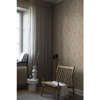 Olohuoneen tapetti Disa ruosteenruskea oksa ja lehtikuvio Borastapeterilta 7424 image