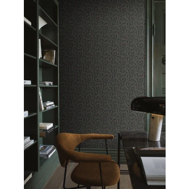 Tumma tapetti Wild Ferns lehtikuviolla tyohuoneeseen Borastapeterilta 2257 image