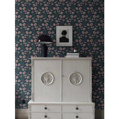 Sininen kukkatapetti Poppy Flow Borastapeterilta 2272 image