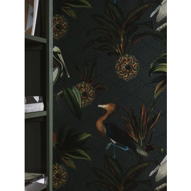 Hauska lintutapetti Sapphire Bird Borastapeterilta 2279 image