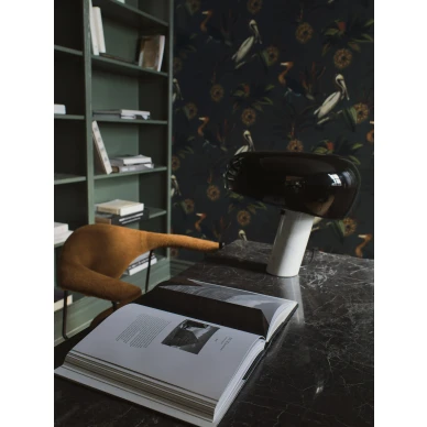 Tyohuoneen tapetti Sapphire Bird linnuilla ja simpukoilla Borastapeterilta 2279 image