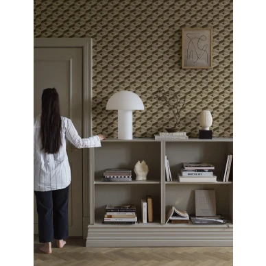 Boxes beige ruskea geometrinen kolmiulotteinen tapetti Borastapeterilta 2280 image