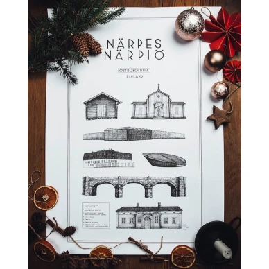 Narpes Narpio kaupunkijuliste By Julia Back kuva Patricia Rosengard image