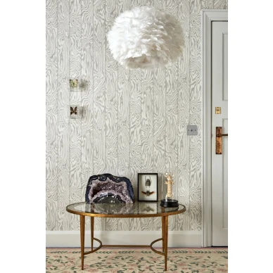 Olohuoneen tapetti Cole et Sonilta vaaleanharmaa kuvioitu Zebrawood 107 1004 image