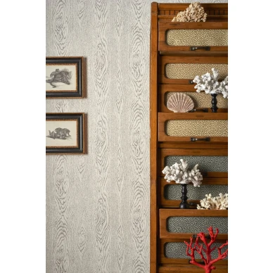 Harmaa olohuoneen tapetti Wood Grain puupaneelilla 107 10045 image