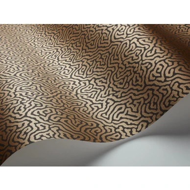 Pronssinvarinen graafinen tapetti Vermicelli Cole et Sonilta 107 4020 image