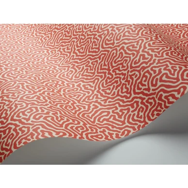 Punainen graafinen tapetti Cole et Sonilta Vermicelli 107 4018 image