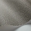 Tummanharmaa graafinen tapetti Cole et Sonilta Vermicelli 107 4017