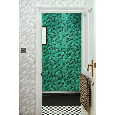 Eteisen tapetti Cole et Sonilta vihrea geometrinen kuvio Quartz 107 8039 image