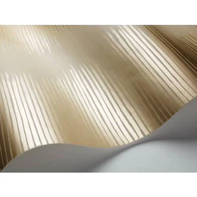 Beige kultainen graafinen tapetti Cole et Sonilta Plume 107 3015 image