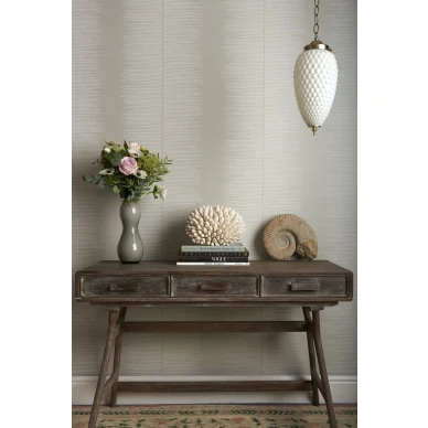 Valkoinen tapetti olohuoneeseen Cole et Sonilta graafinen Plume 107 3013 image