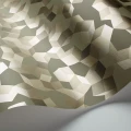 Vihrea gilvervarinen geometrinen tapetti Cole et Sonilta Ingot 107 5024