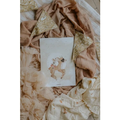 Bonnies Roe Deer suloinen juliste lastenhuoneeseen Mrs Mighettolta image