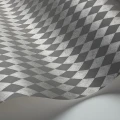 Harmaa ruudullinen tapetti metallivareilla Cole Et Sonilta Titania 103 14057