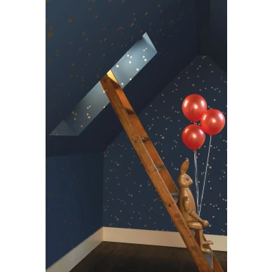 Lastenhuoneen tahtitapetti Stars seinille ja katolle Cole et Sonilta 103 3017 image