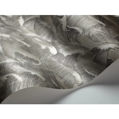 Cole et Sonin tummanharmaa aaltotapetti Columbus 103 13056 image