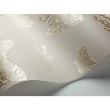 Cole et Sonin harmaa kultainen perhostapetti Butterflies Dragonflies 103 15064 image