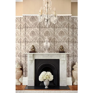 Olohuoneen ylellinen tapetti Cole et Sonilta hohtava medaljonkitapetti Stravinsky 108 4019 image