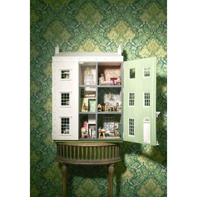 Lastenhuoneen vihrea tapetti Pushkin itamaisella kuviolla Cole et Sonilta 108 8041 image