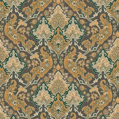 Pushkin oranssi ruskea kuviotapetti Cole et Sonilta 108 8042 image