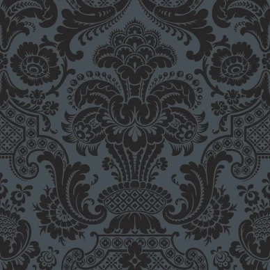 Petrouchka harmaa musta damasktapetti Cole et Sonilta 108 3013 image