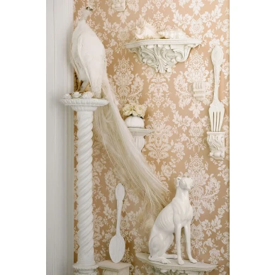 Olohuoneen roosa damask tapetti Giselle 108 5024 image