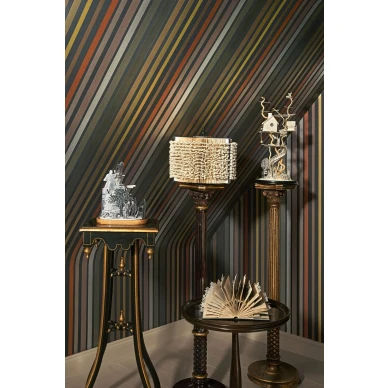 Makuuhuoneen raidallinen tapetti Cole et Sonilta Carousel Stripe 108 6031 image