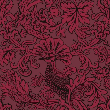 Balabina tummanpunainen lintutapetti Cole et Sonilta 108 1004 image