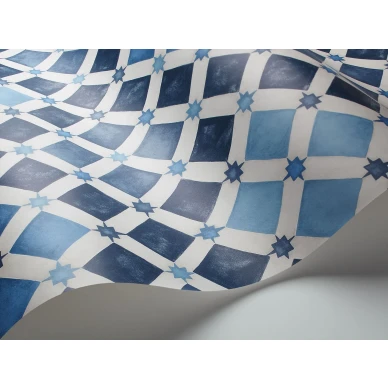 Zellige sinivalkoinen tiilitapetti Cole et Sonilta 113 11032 image