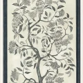 Trees of Eden mustavalkoinen tapettipaneeli Eternity 113 14041