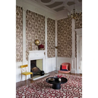 Olohuoneen ruusukulta palmutapetti Cole et Sonilta Hollywood Palm 113 1002 image