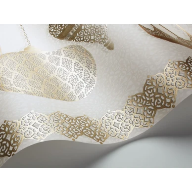 Fez levea tapettiboordi kulta hopea lyhtykuviolla Cole et Sonilta 113 6014 image