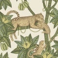 Satara vihrea beige leoparditapetti Cole et Sonilta 119 3015