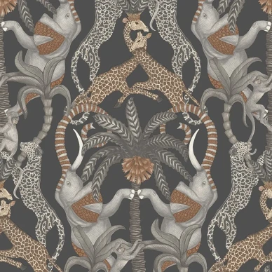 Safari Totem oranssi musta elaintapetti Cole et Sonilta 119 2009 image