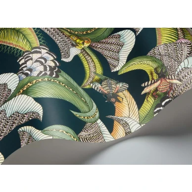 Cole et Sonin Hoopoe Leaves vihrea lehtitapetti 119 1007 image