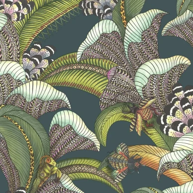 Hoopoe Leaves vihrea lehtitapetti Cole et Sonilta 119 1007 image