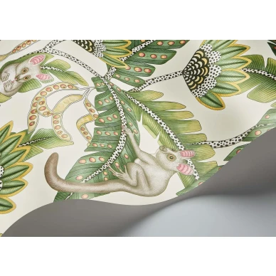 Cole et Son Bush Baby vihrea vaalea lehtitapetti 119 7035 image