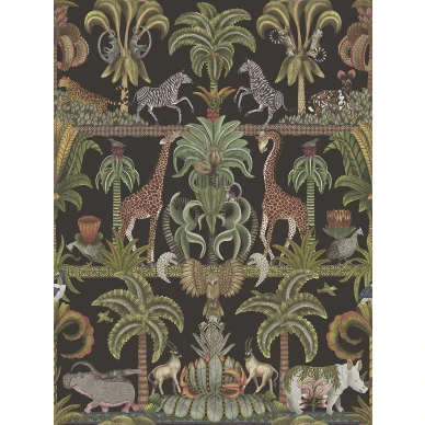 Afrika Kingdom tumma elaintapetti Cole et Sonilta 119 5027 koko kuvio image