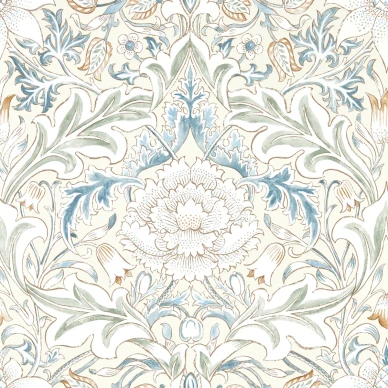Simply Severn beige kukkatapetti William Morrikselta 217074 image