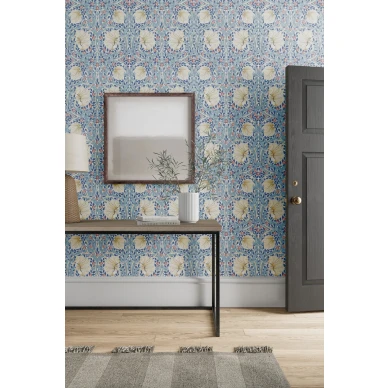 William Morris tapetti Pimpernel sinisella kukkakuviolla 217062 image