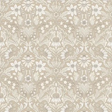 Blomsterfrojd beige kukkatapetti Borastapeterilta 3293 image