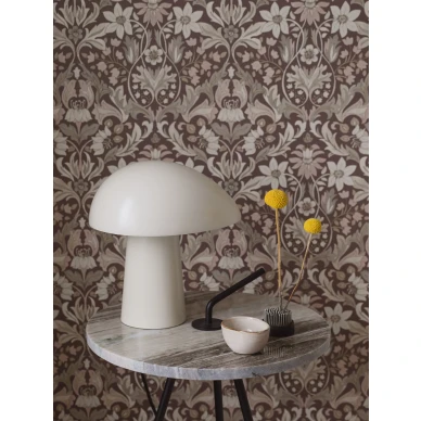 Olohuoneen tapetti Borasilta punaisella kukkakuviolla Blomsterfrojd 3294 image