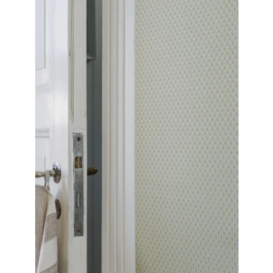 Eteisen tapetti Borasilta vihrealla ruutukuviolla Fredrika 3288 image