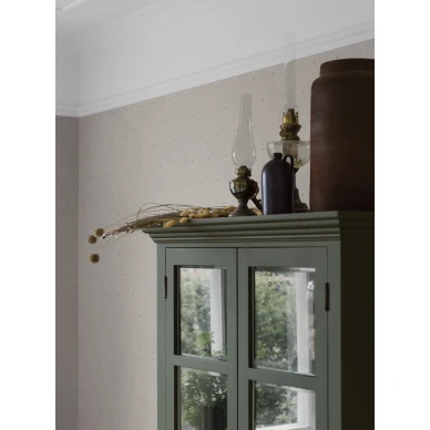 Olohuoneen tapetti Borastapeterilta vaalealla ruutukuviolla Fredrik 3281 image