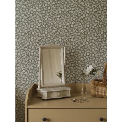 Vihrea kukkatapetti Skogsblomst Borastapeterilta 3268 image